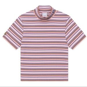 Teddy Fresh Need A Hug Striped Shirt Ribbed Mockneck Top Size XL